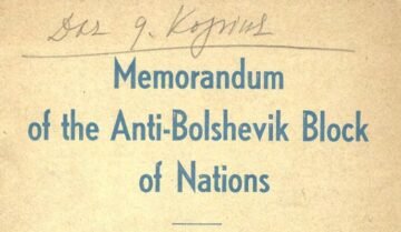 Memorandun of the Anti-Bolshevik Block of Nations