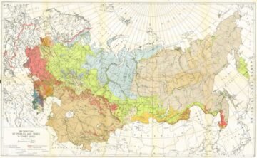 Distribution of peoples and tribes in Soviet Union