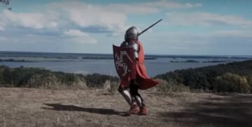 “The Shadow of the Sun” sings in Belarusian. “Victory Flag”