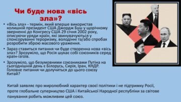 Оборонный союз против «оси зла»