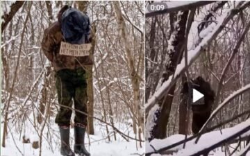 Русские повесили своего солдата за отказ идти в атаку