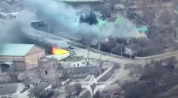 Russian volunteers announced that they destroyed 2 BC warehouses in Tyotkinо