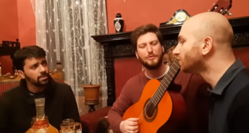 “Chornobryvtsiv nasiyala maty” – Georgians sing a Ukrainian song