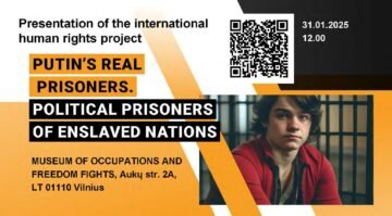 У Вільнюсі відбудеться презентація міжнародного правозахисного проекту «Справжні в’язні Путіна. Політичні в’язні поневолених народів»